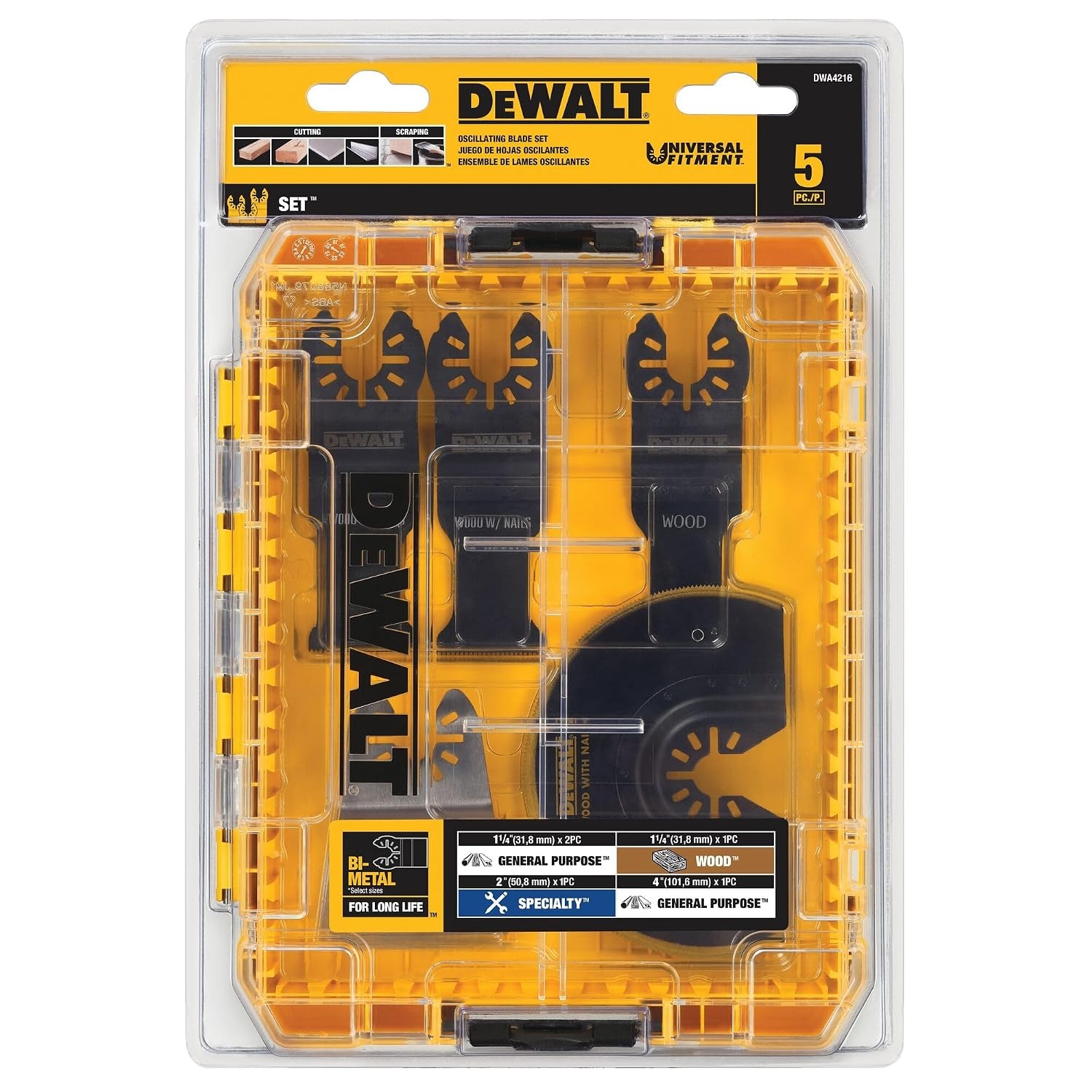 image:imageDEWALT DW OSC General Purpose Kit 5PC DWA425GSETOld 5 Piece Set