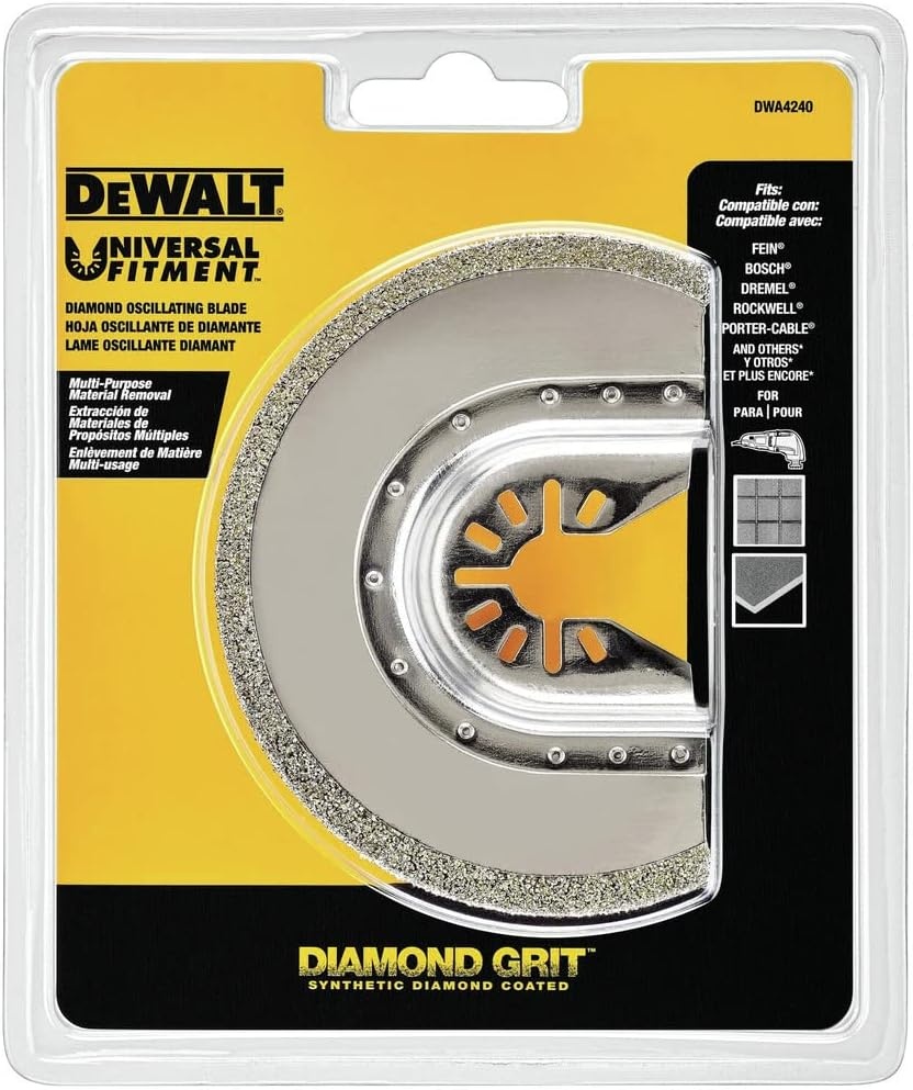 image:imageDEWALT DWA4240 Diamond Half Moon Oscillating Blade