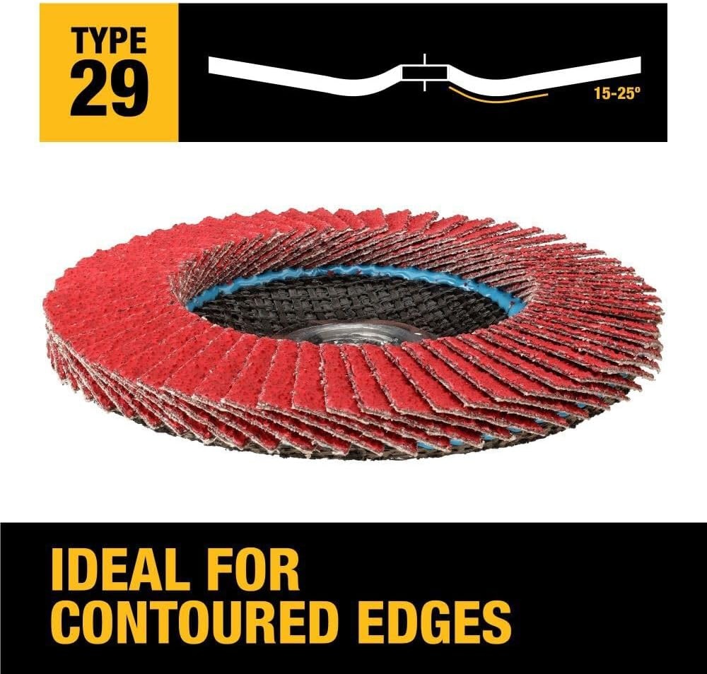 image:imageDEWALT DWA8280H 40G T29 XP Ceramic Flap Disc 412 x 5840G 58Inch Hub