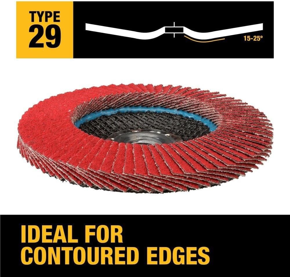 image:imageDEWALT DWA8280H 40G T29 XP Ceramic Flap Disc 412 x 5860G 58Inch Hub