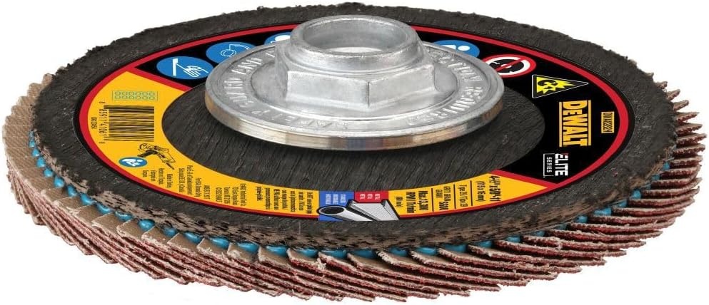 image:imageDEWALT DWA8280H 40G T29 XP Ceramic Flap Disc 412 x 5880G 58Inch Hub
