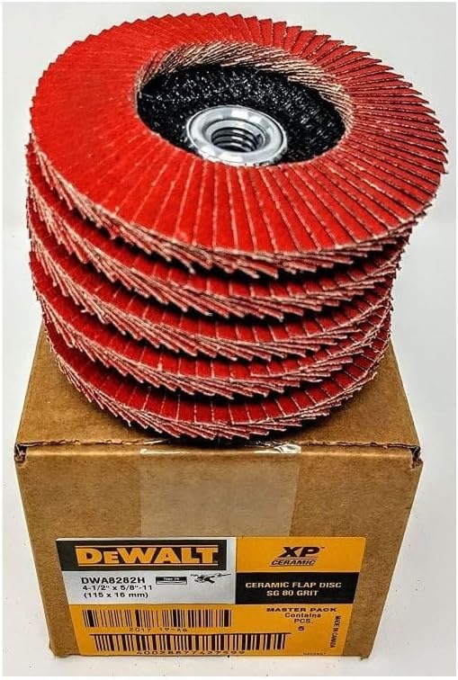 image:imageDEWALT DWA8280H 40G T29 XP Ceramic Flap Disc 412 x 5880G 58Inch Hub