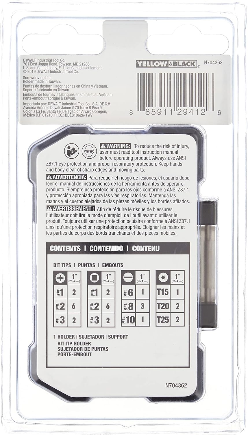 image:imageDEWALT DWAX100IR Screwdriving Tough Case Set Extra Small 31PieceOne Size