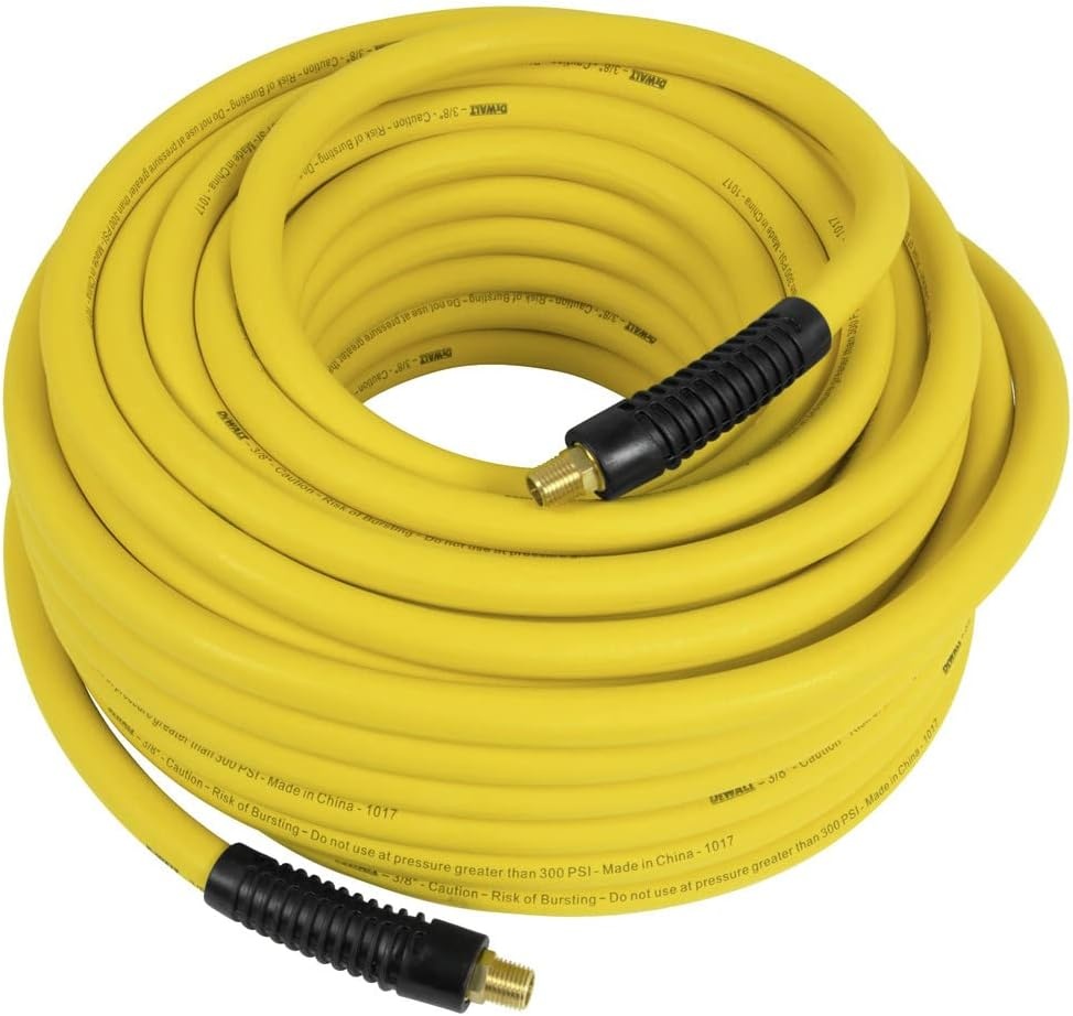 image:imageDEWALT DXCM0120202 38 x 100 Premium Rubber Hose Yellow100 feet x 38 inches