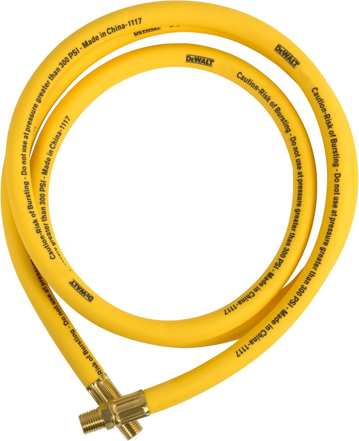 image:imageDEWALT DXCM0120226 12 x 6 Premium Hybrid LeadIn Hose Yellow