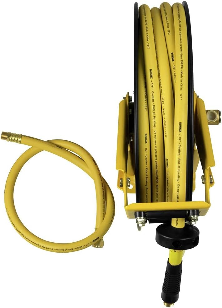 image:imageDEWALT DXCM0240344 Double Arm Hose Reel with 12 x 50 Premium Rubber HoseHose Reel