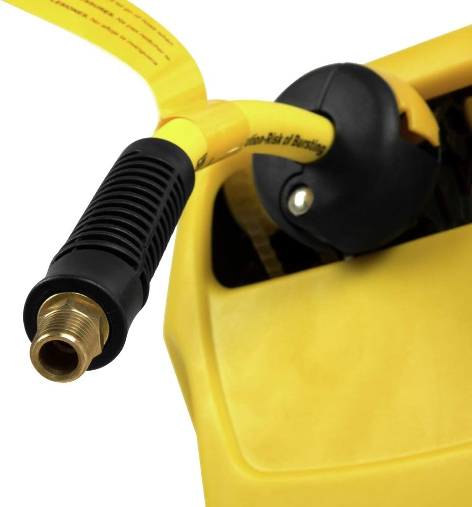 image:imageDEWALT DXCM0240345 Hose Reel Automatic Retraction Enclosed Air Hose Reel Yellow
