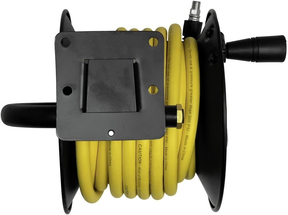 image:imageDEWALT DXCM0240348 38 x 50 Manual Hose Reel with Rubber Hose Yellow