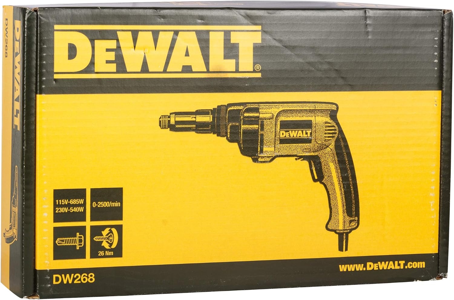 image:imageDEWALT Drywall Screw Gun 65Amp DW268 YellowScrewdriver Only
