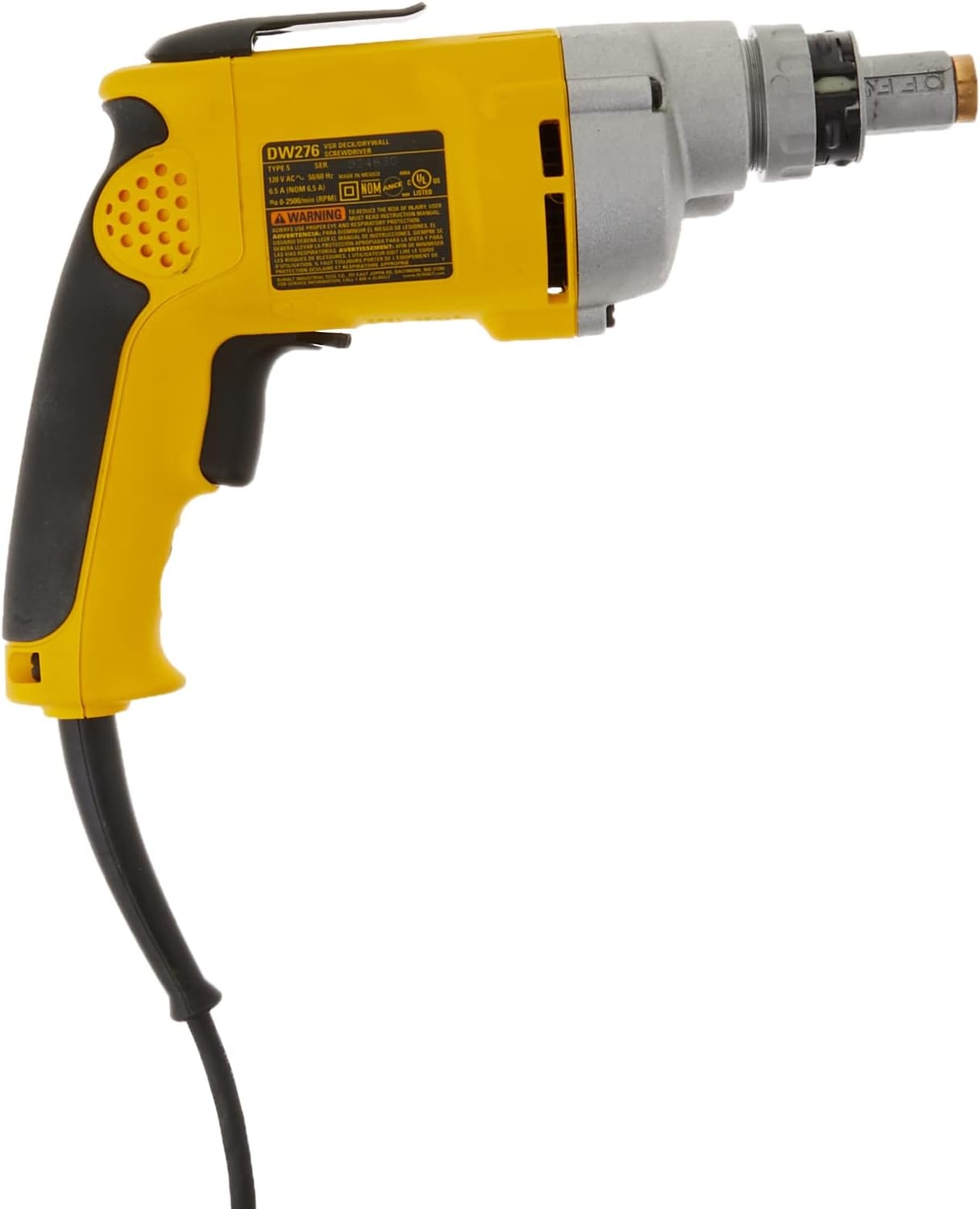 image:imageDEWALT Drywall Screw Gun Variable Speed Reversible 65Amp DW276Screwdriver Only