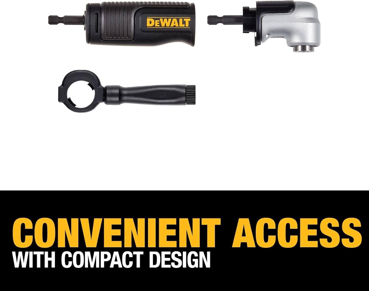 image:imageDEWALT FLEXTORQ Right Angle Drill Adapter 2in1 Attachment for Impact Driver DWAMRAFTOne Size Pack of 5