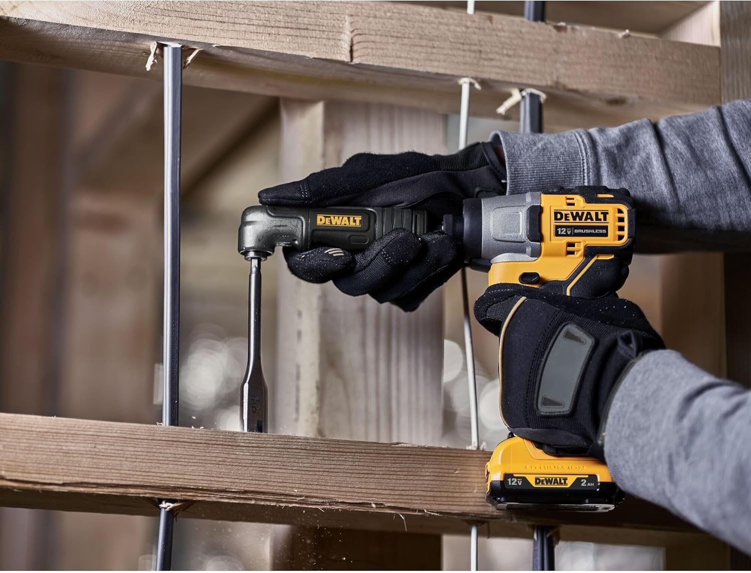image:imageDEWALT FLEXTORQ Right Angle Drill Adapter 2in1 Attachment for Impact Driver DWAMRAFTOne Size Pack of 5