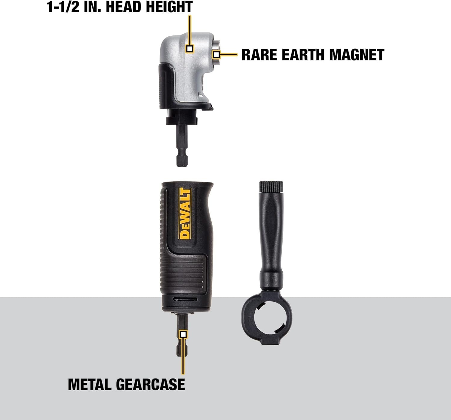 image:imageDEWALT FLEXTORQ Right Angle Drill Adapter 2in1 Attachment for Impact Driver DWAMRAFTOne Size Pack of 5