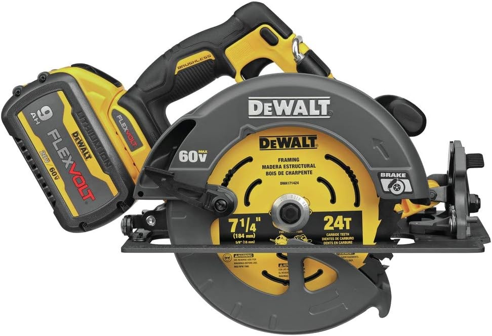 image:imageDEWALT FLEXVOLT 60V MAX Circular Saw with Brake Kit 714Inch DCS578X1