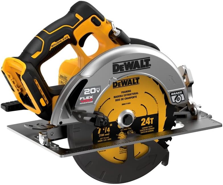 image:imageDEWALT FLEXVOLT ADVANTAGE 20V MAX Circular Saw 714Inch Cordless Tool Only DCS573B