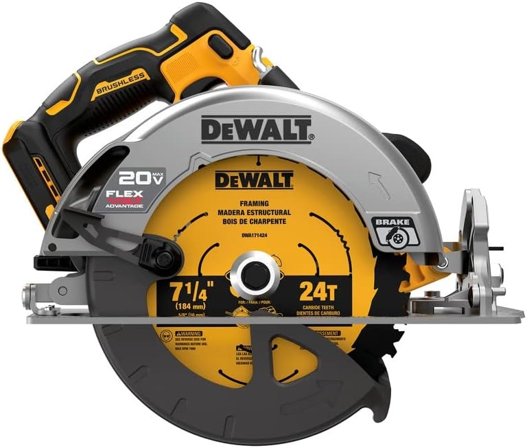 image:imageDEWALT FLEXVOLT ADVANTAGE 20V MAX Circular Saw 714Inch Cordless Tool Only DCS573B