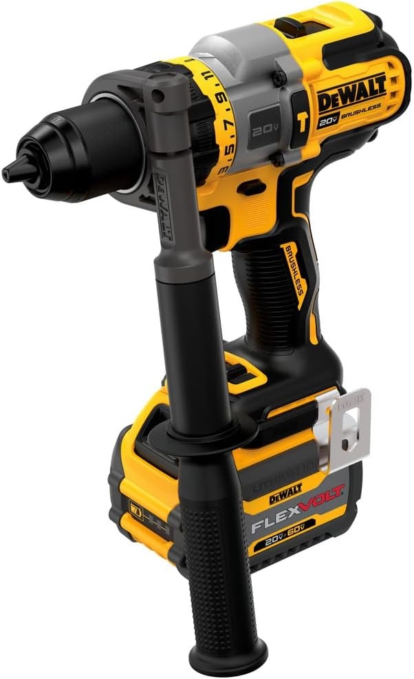 image:imageDEWALT FLEXVOLT ADVANTAGE 20V MAX Hammer Drill Cordless 12Inch DCD999T1