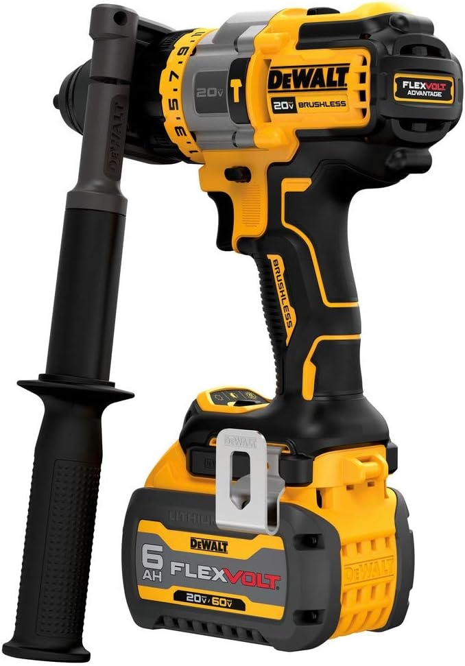 image:imageDEWALT FLEXVOLT ADVANTAGE 20V MAX Hammer Drill Cordless 12Inch DCD999T1