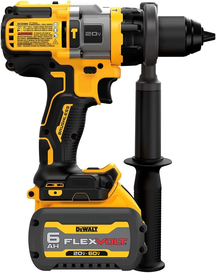 image:imageDEWALT FLEXVOLT ADVANTAGE 20V MAX Hammer Drill Cordless 12Inch DCD999T1