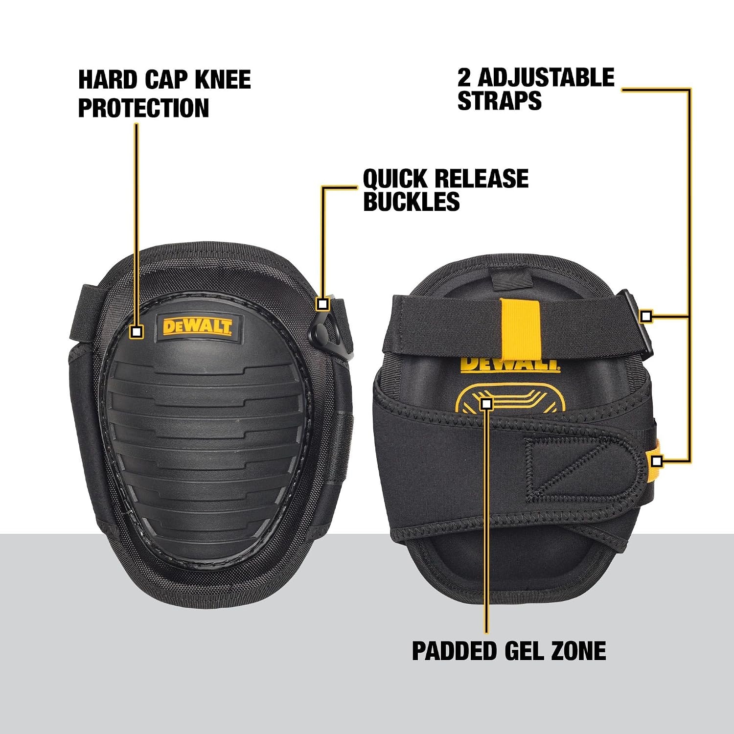 image:imageDEWALT Flooring Knee Pads with Gel DWST590014HardShell Knee Pads
