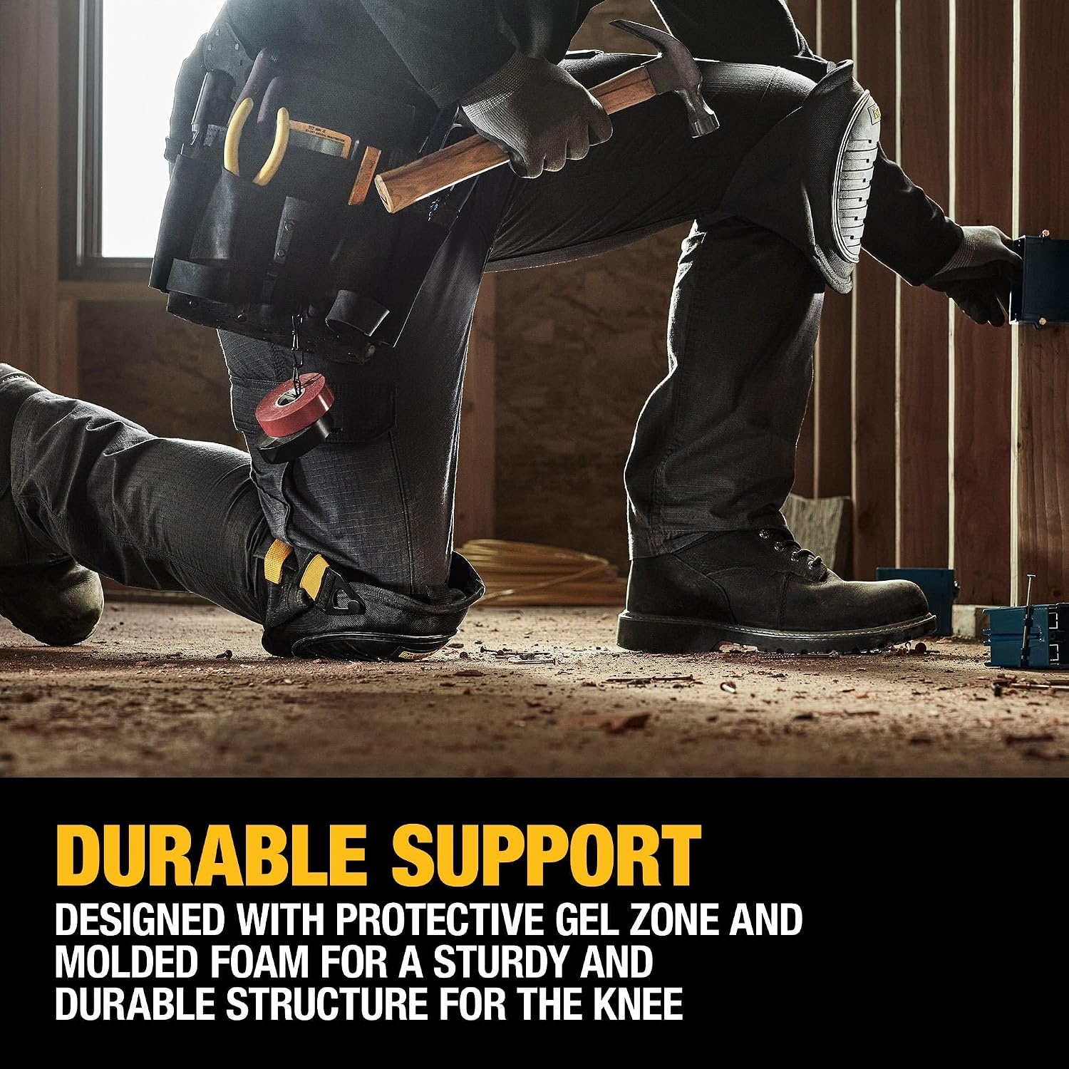 image:imageDEWALT Flooring Knee Pads with Gel DWST590014HardShell Knee Pads