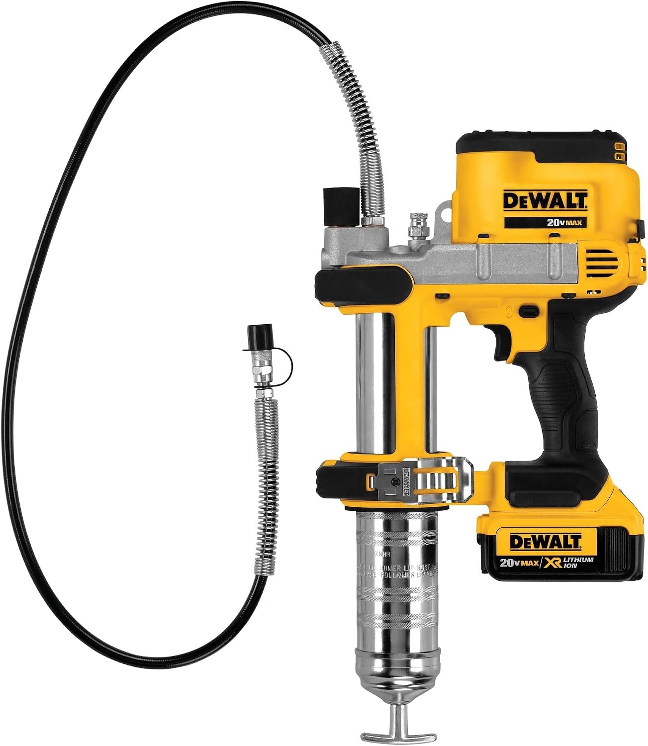 image:imageDEWALT Grease Gun Kit 20V MAX with 40Ah Battery and Charger Cordless Grease Gun LED Light 42 Hose 10000 PSI Variable Speed Triggers DCGG571M1Grease Gun 20V Battery 40 Ah