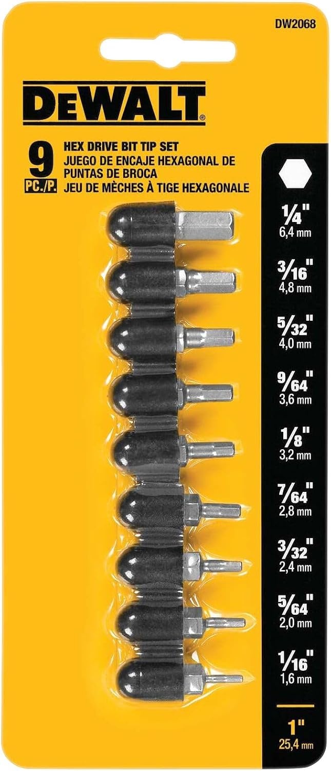 image:imageDEWALT Hex Bit Set 9Piece DW2068