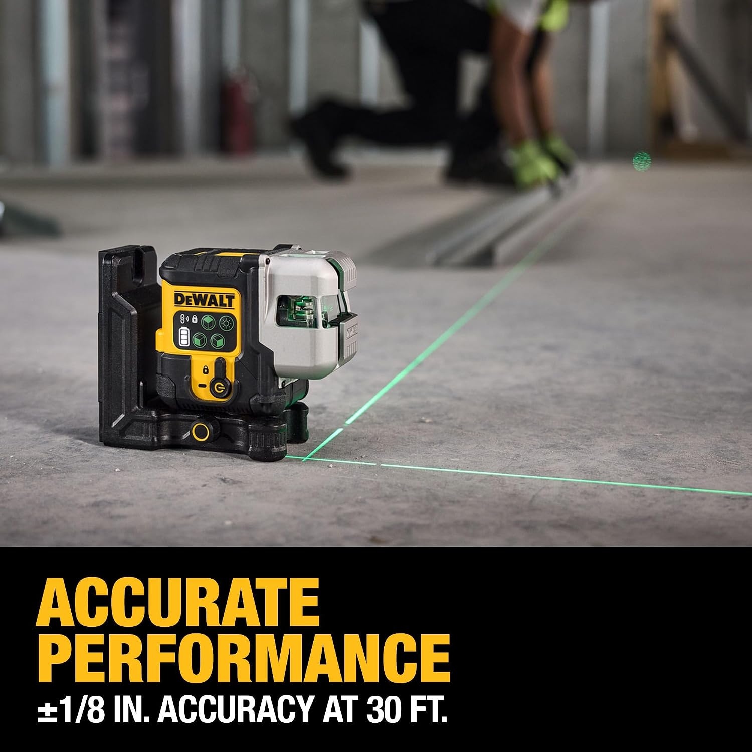 image:imageDEWALT Laser Level 360 Self Leveling 3 Way Green Laser Leveler Tool 12V MAX with 20Ah Battery Charger and Durable Carrying Case 100 Ft Tripod Compatible DW089LGLine Laset Base Kit