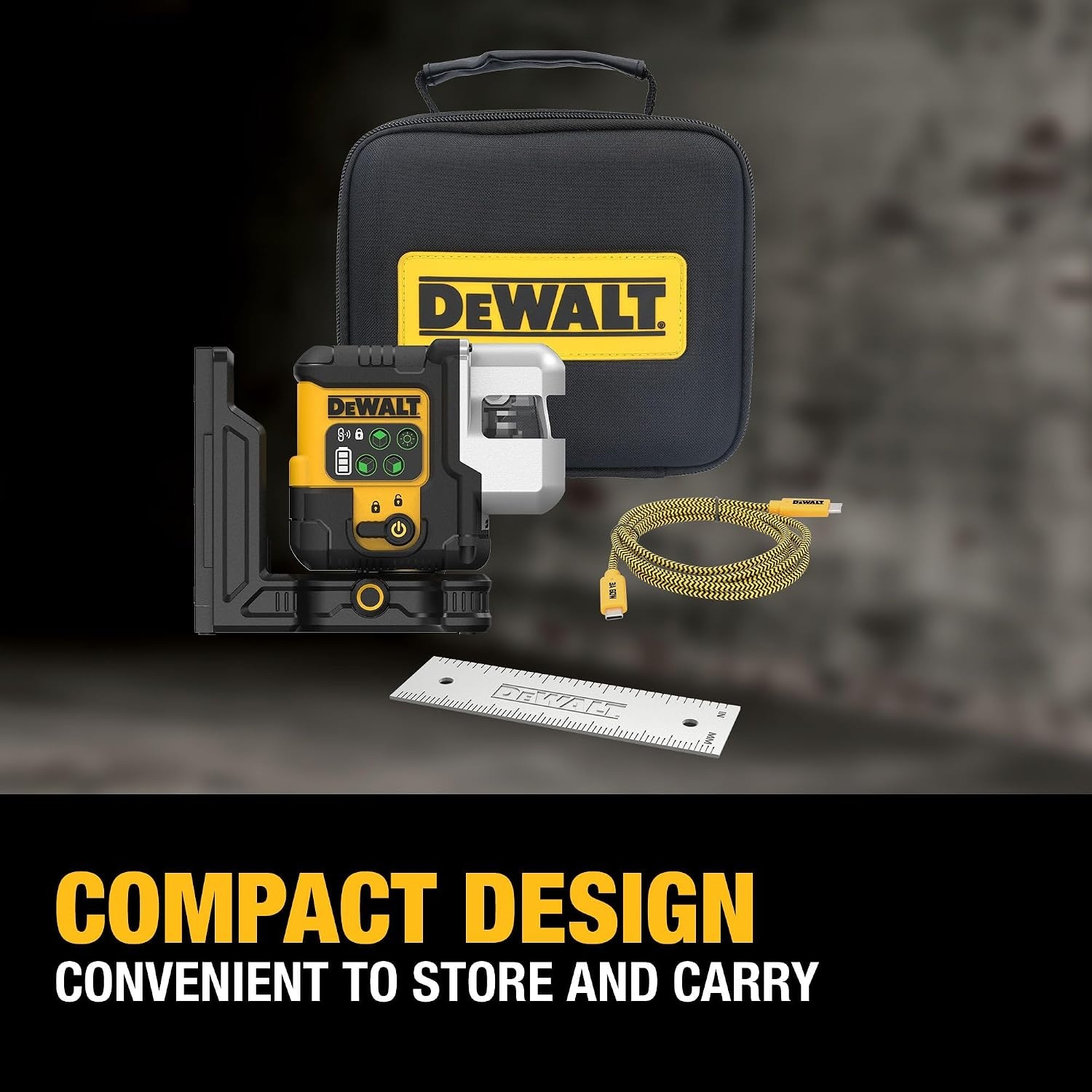 image:imageDEWALT Laser Level 360 Self Leveling 3 Way Green Laser Leveler Tool 12V MAX with 20Ah Battery Charger and Durable Carrying Case 100 Ft Tripod Compatible DW089LGLine Laset Base Kit