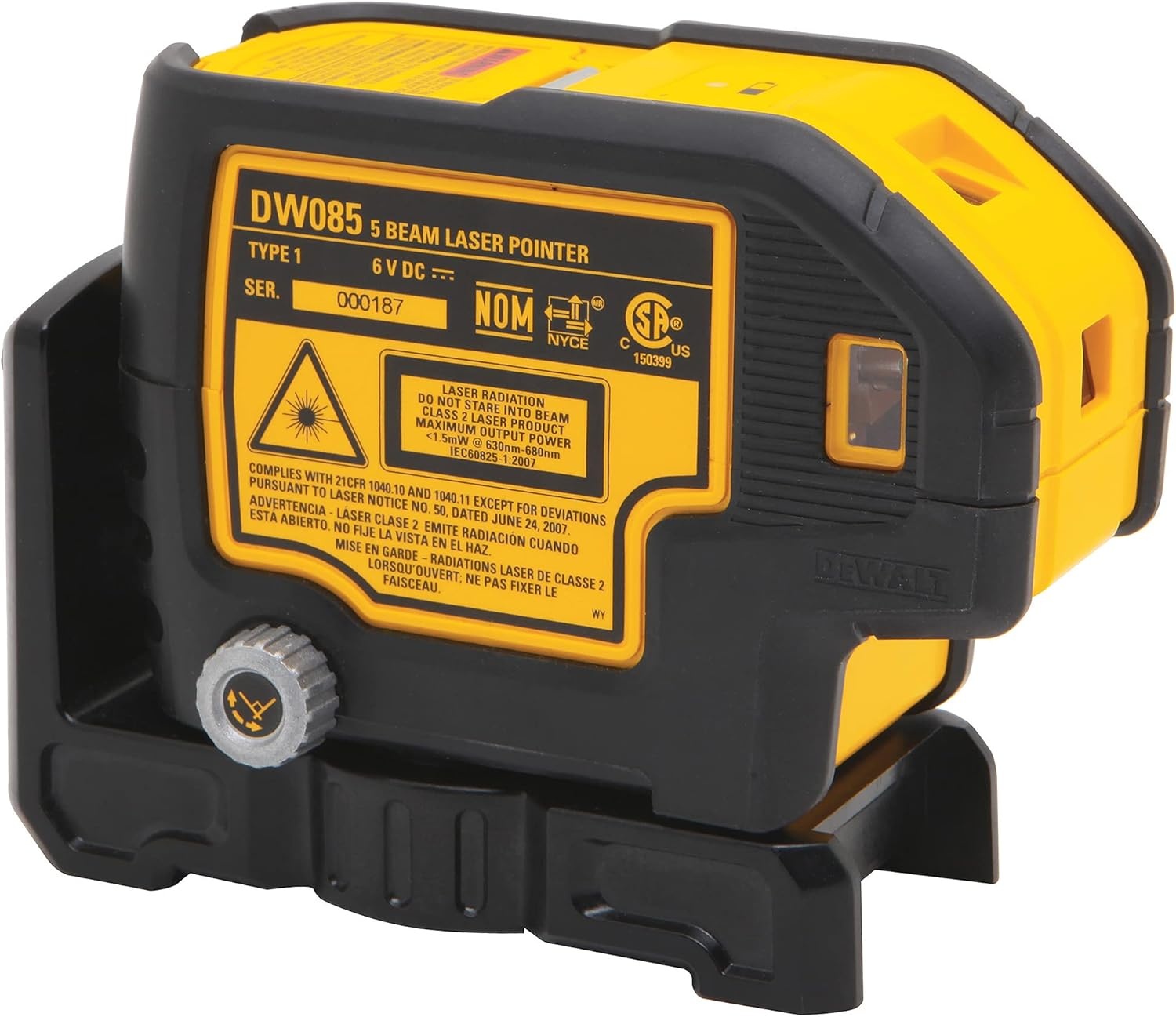 image:imageDEWALT Line Laser SelfLeveling Cross Line Red Beam DW088K5 Spot Red