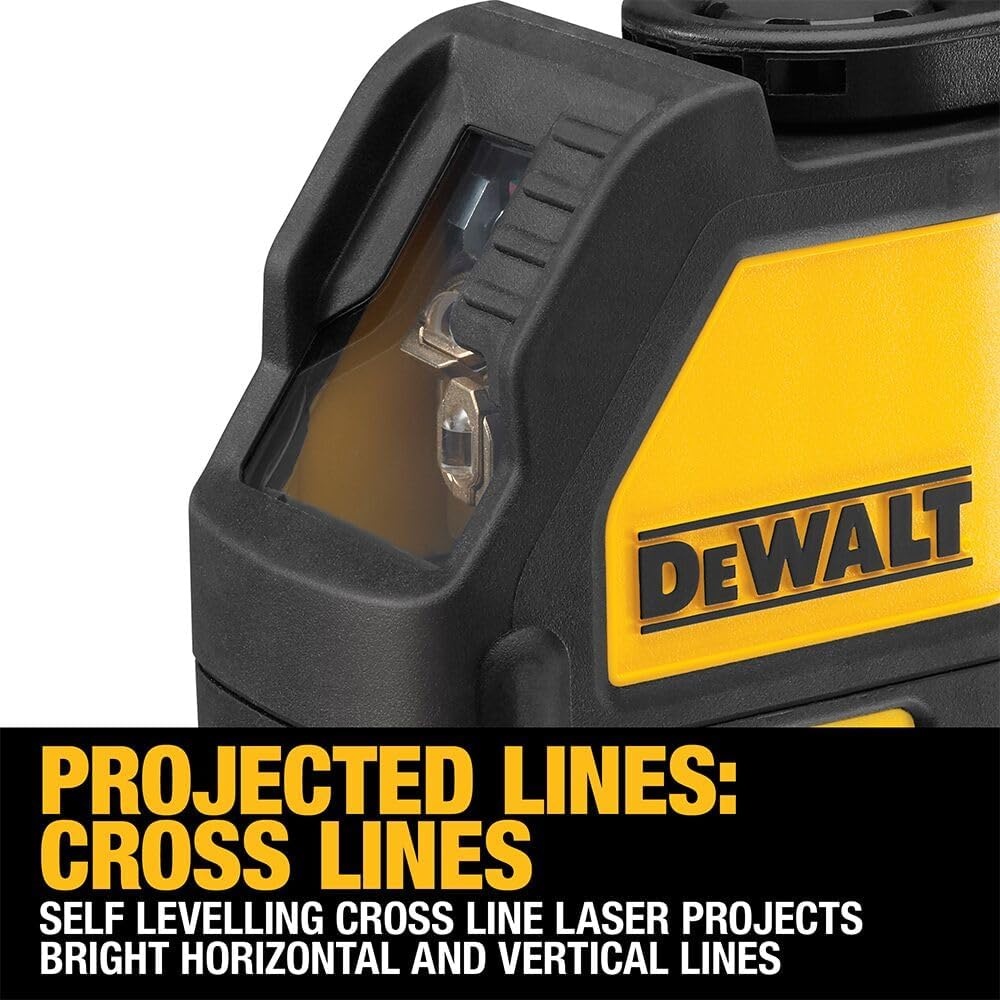 image:imageDEWALT Line Laser SelfLeveling Cross Line Red Beam DW088KCross Line Red