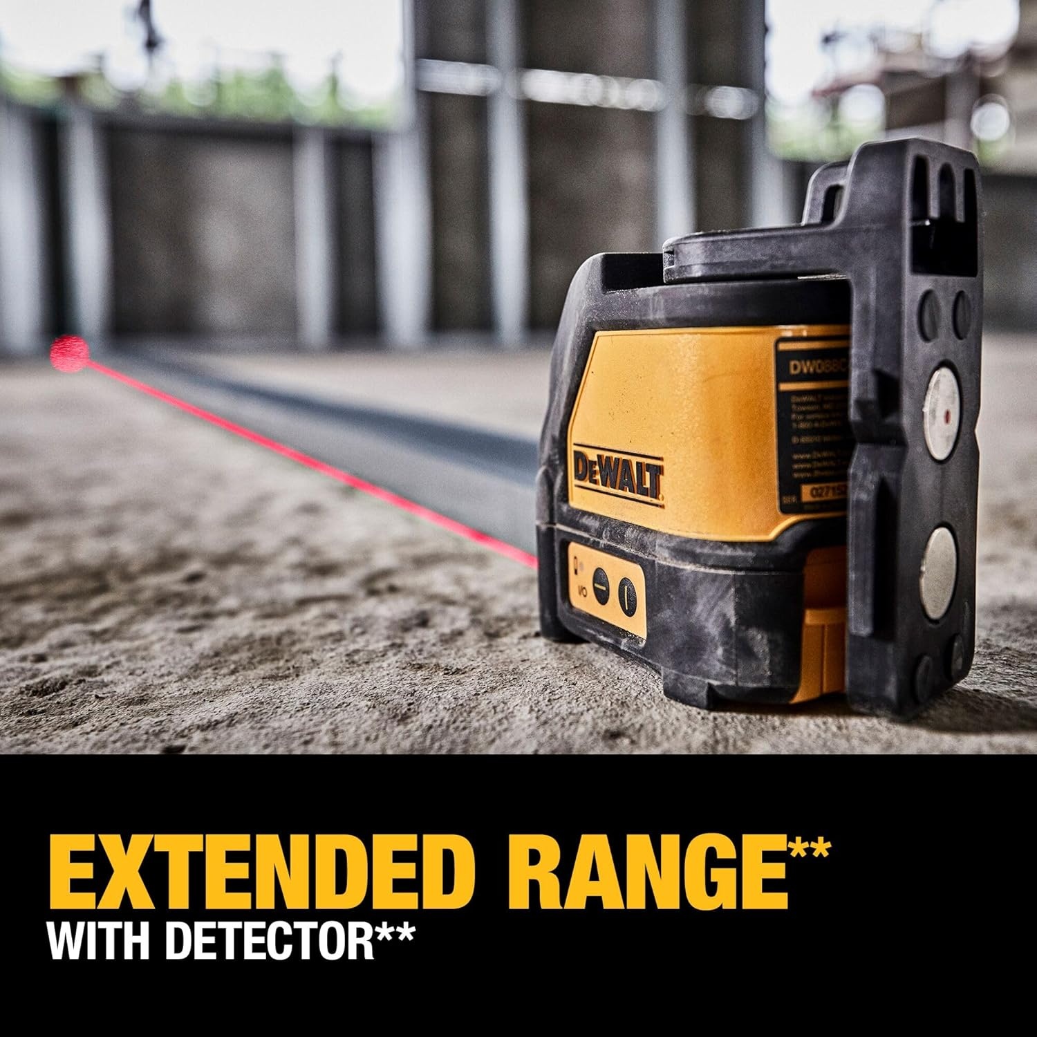 image:imageDEWALT Line Laser SelfLeveling Cross Line Red Beam DW088KCross Line Red