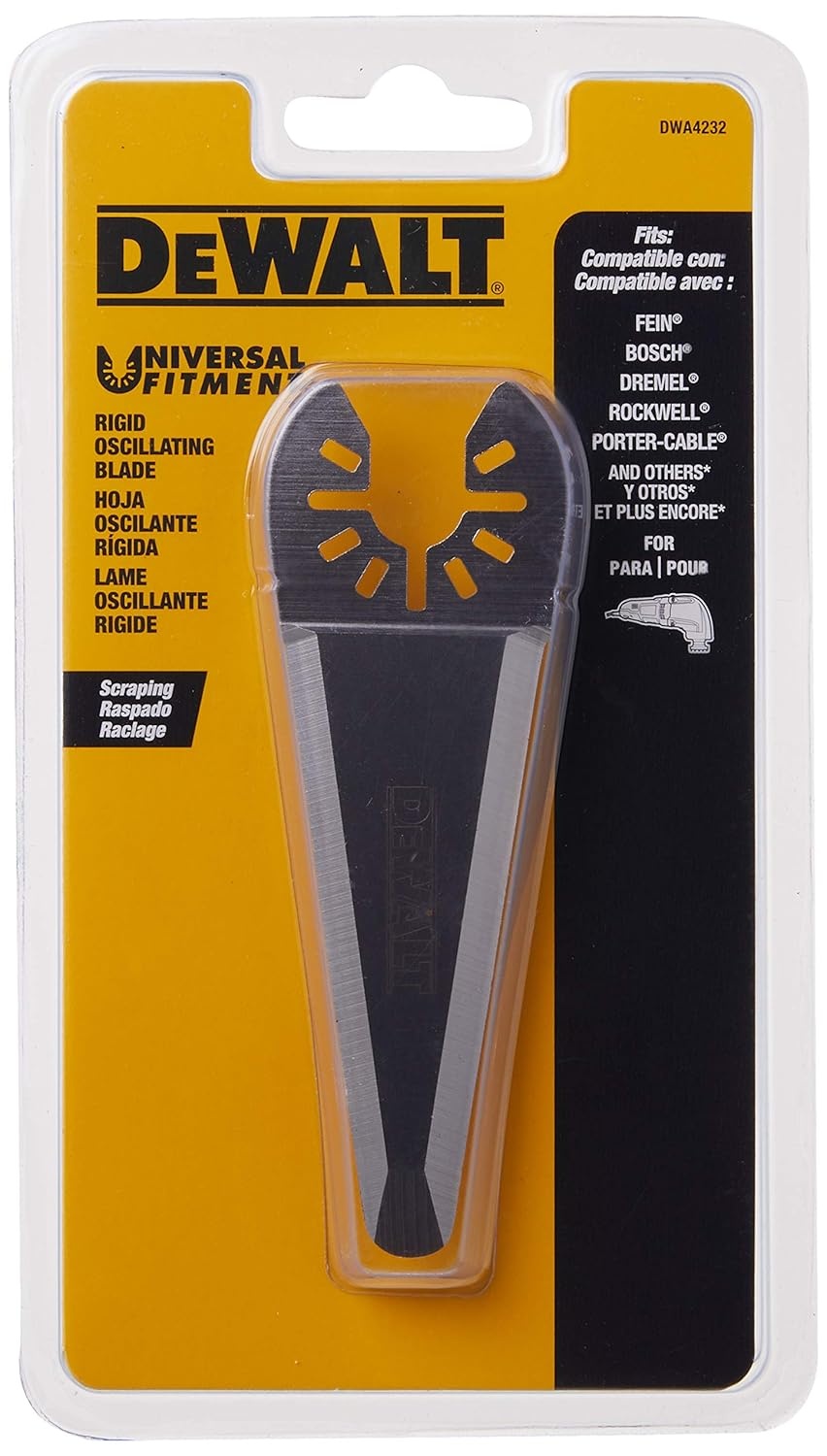 image:imageDEWALT Oscillating Tool Blade Triangular Rigid Scraper DWA4232One Size