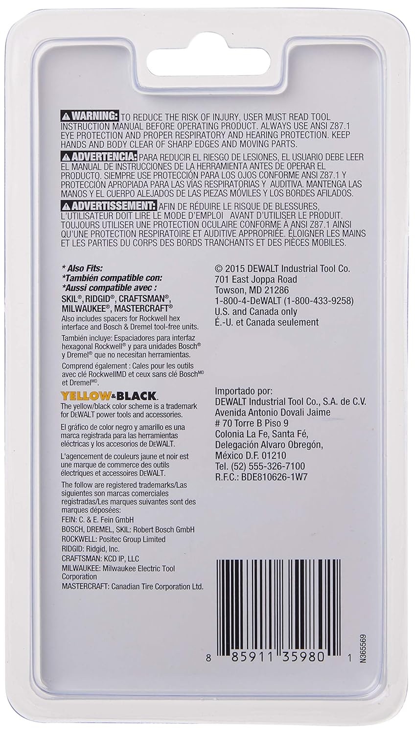 image:imageDEWALT Oscillating Tool Blade Triangular Rigid Scraper DWA4232One Size Pack of 5