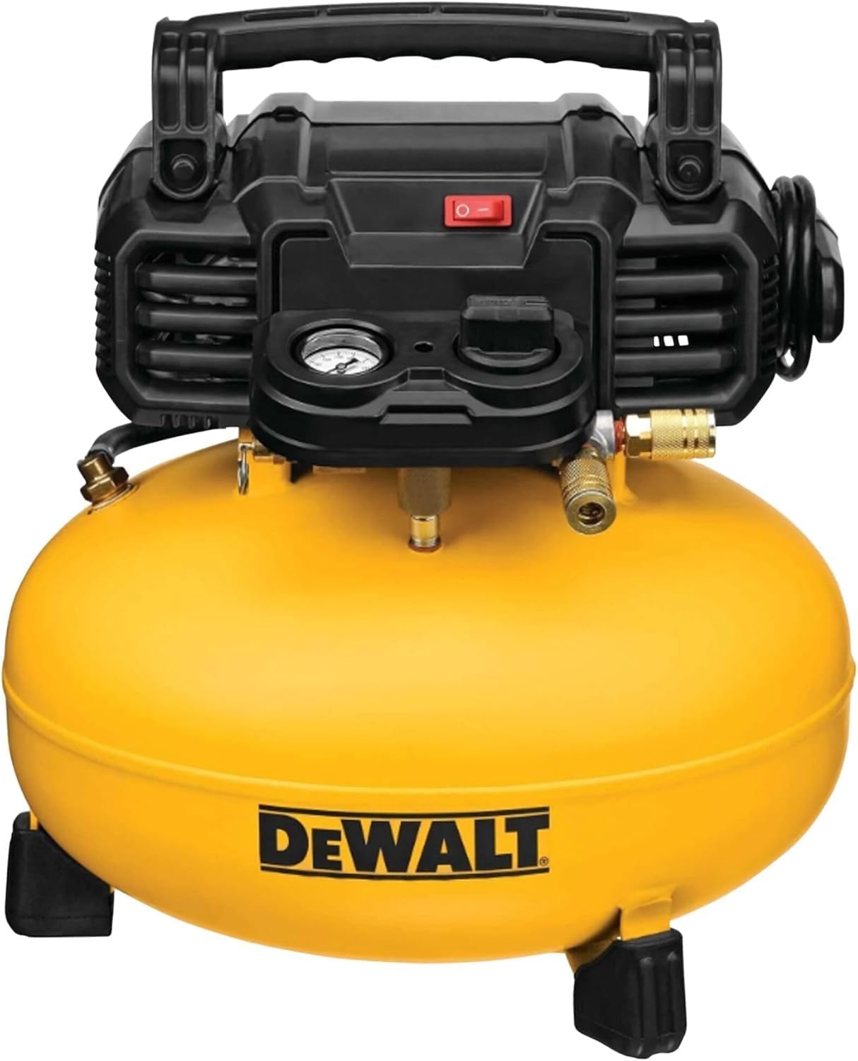 image:imageDEWALT Pancake Air Compressor 6 Gallon 165 PSI DWFP55126 OilFree MaintenanceFree Pump Wood Working Roofing Home Jobsite 165 Max PSI 26 SCFM 90 PSICompressor