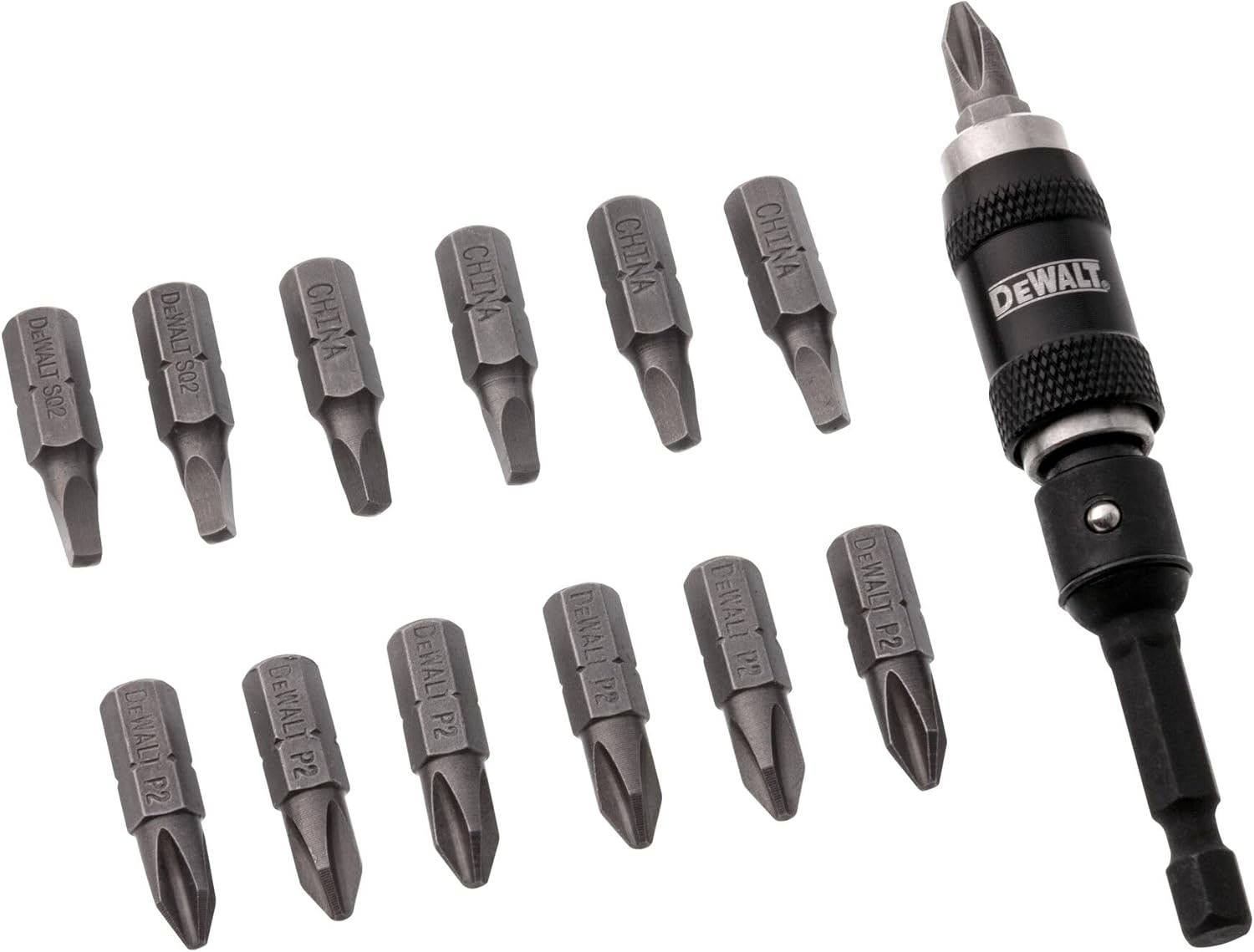 image:imageDEWALT Pivot Bit Holder Set with Screwdriving Bits and Magnetic Bit Holder 14 Piece DWPVTC14