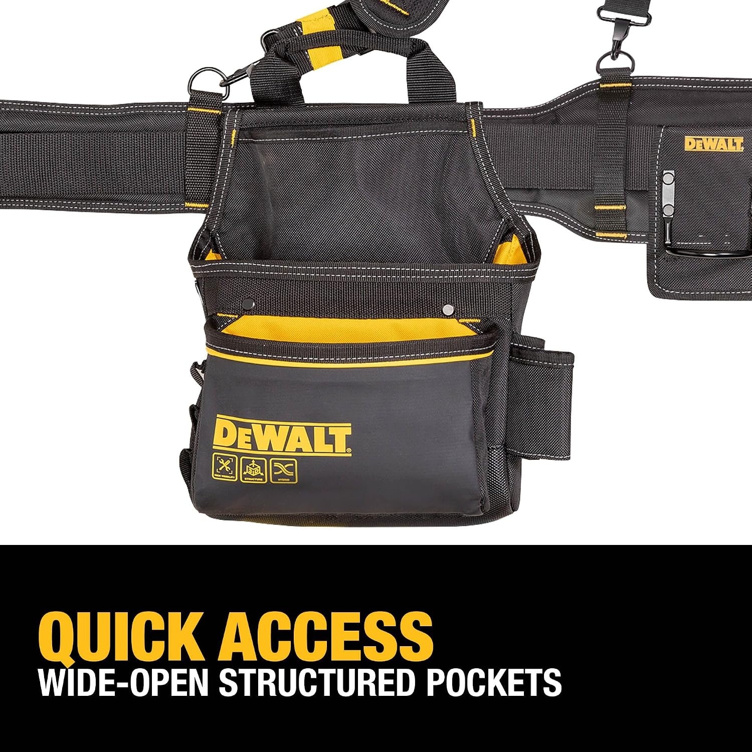 image:imageDEWALT Professional Tool Belt Organizer With Suspenders and 25 Pockets Heavy Duty Construction DWST540602One Size