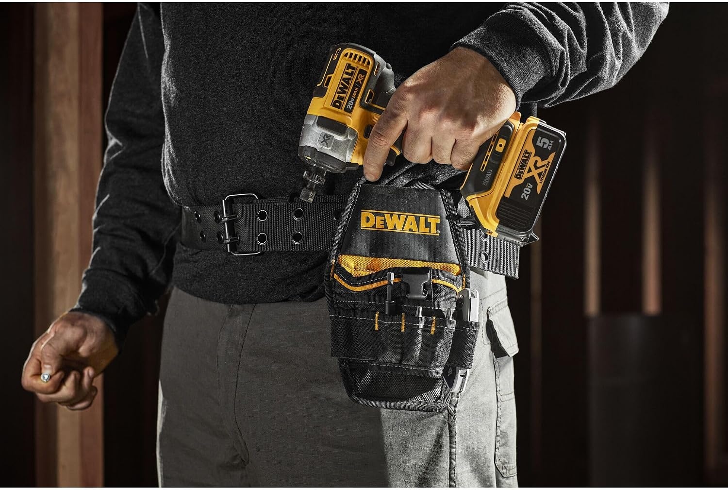 image:imageDEWALT Professional Tool Belt Organizer With Suspenders and 25 Pockets Heavy Duty Construction DWST540602One Size