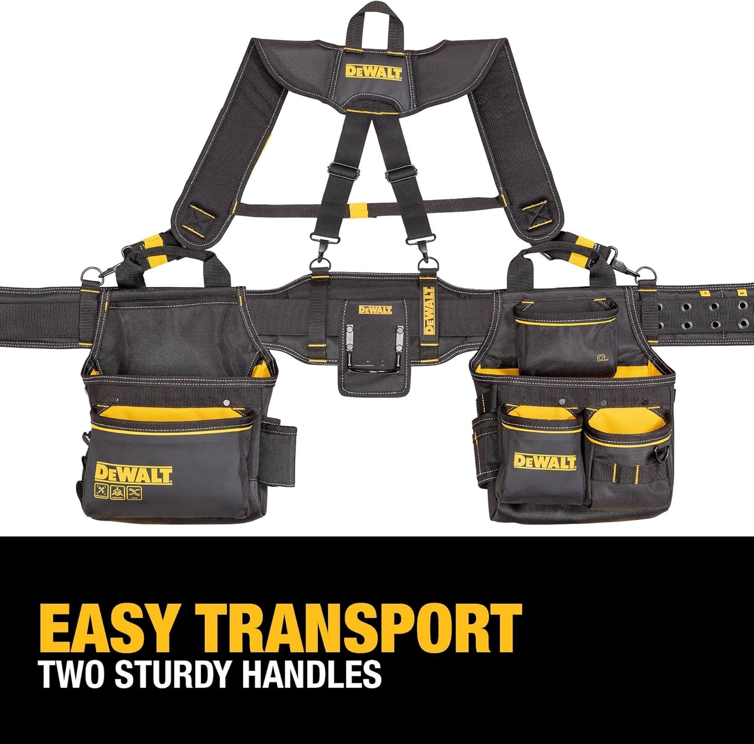 image:imageDEWALT Professional Tool Belt Organizer With Suspenders and 25 Pockets Heavy Duty Construction DWST540602One Size