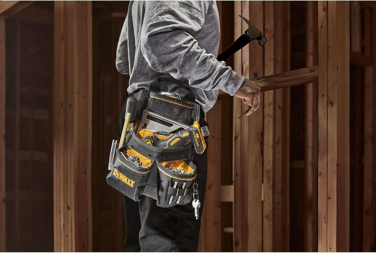 image:imageDEWALT Professional Tool Belt Organizer With Suspenders and 25 Pockets Heavy Duty Construction DWST540602One Size Pack of 6