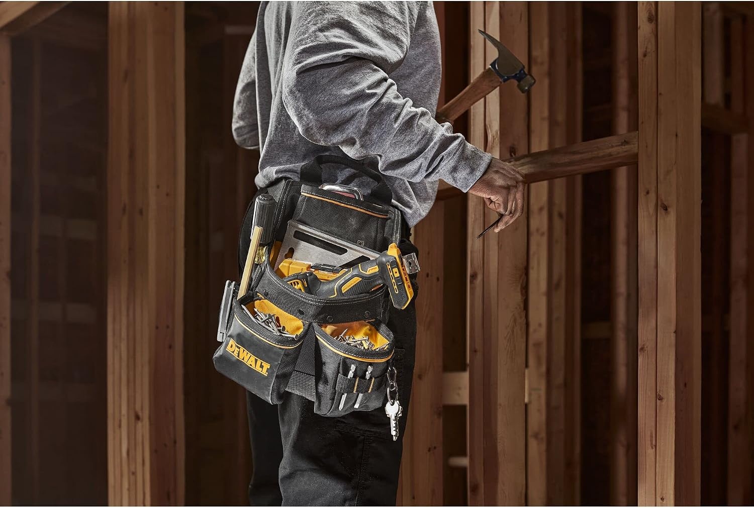 image:imageDEWALT Professional Tool Belt Organizer With Suspenders and 25 Pockets Heavy Duty Construction DWST540602One Size Pack of 6