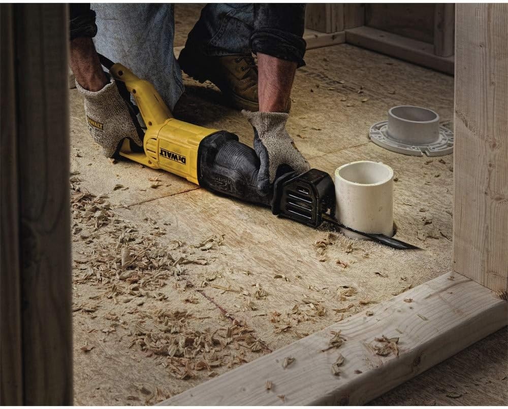 image:imageDEWALT Reciprocating Saw 12 Amp 2900 RPM 4Position Blade Clamp Variable Speed Trigger Corded DWE305Classic