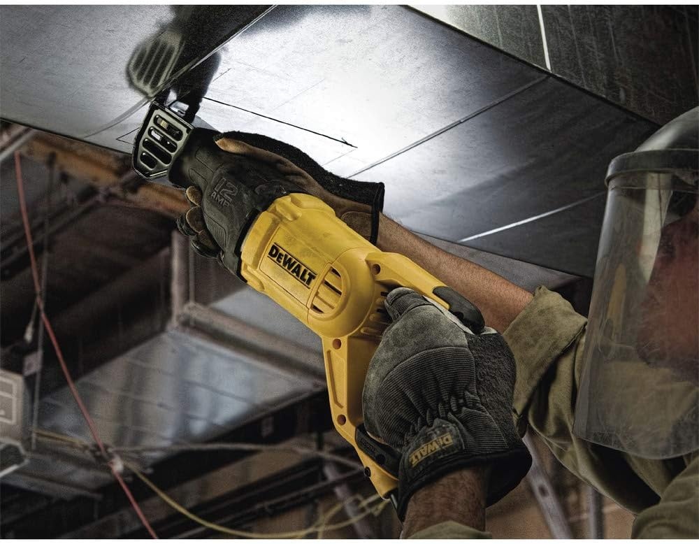image:imageDEWALT Reciprocating Saw 12 Amp 2900 RPM 4Position Blade Clamp Variable Speed Trigger Corded DWE305Classic