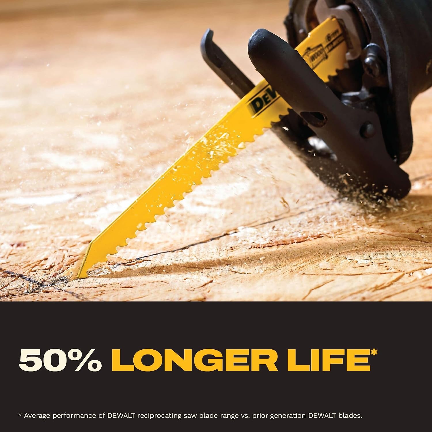 image:imageDEWALT Reciprocating Saw Blades 10 Piece BiMetal Combination Set with Case Various Sizes 6 In to 9 In Longer Life DW4898
