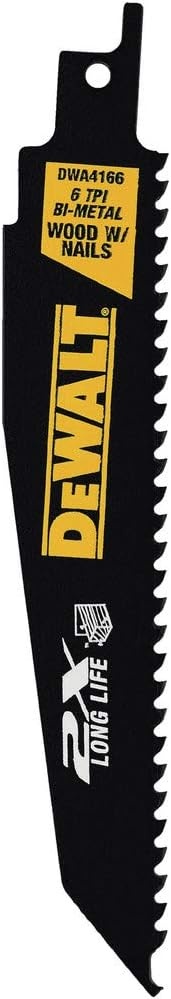 image:imageDEWALT Reciprocating Saw Blades BiMetal 6Piece Set DW48968piece 2X Set