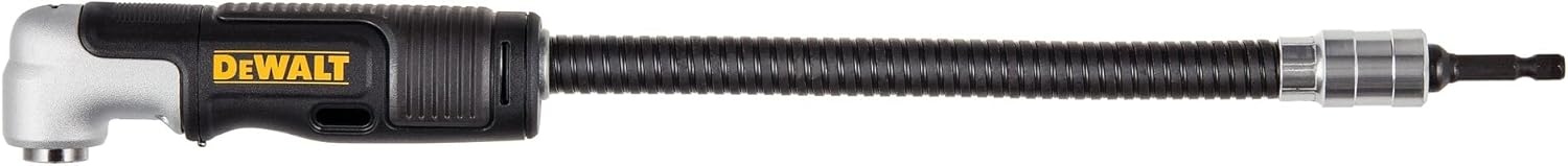 image:imageDEWALT Right Angle Drill Attachment 12 in 90 Degree Drill Adapter Compact 4in1 Modular FLEXTORQ Impact Ready Straight Flexible Shaft DWAMRASETFT12Inch