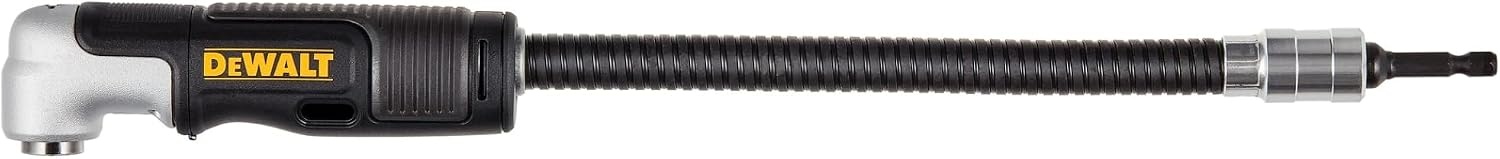 image:imageDEWALT Right Angle Drill Attachment 12 in 90 Degree Drill Adapter Compact 4in1 Modular FLEXTORQ Impact Ready Straight Flexible Shaft DWAMRASETFT12Inch Pack of 5