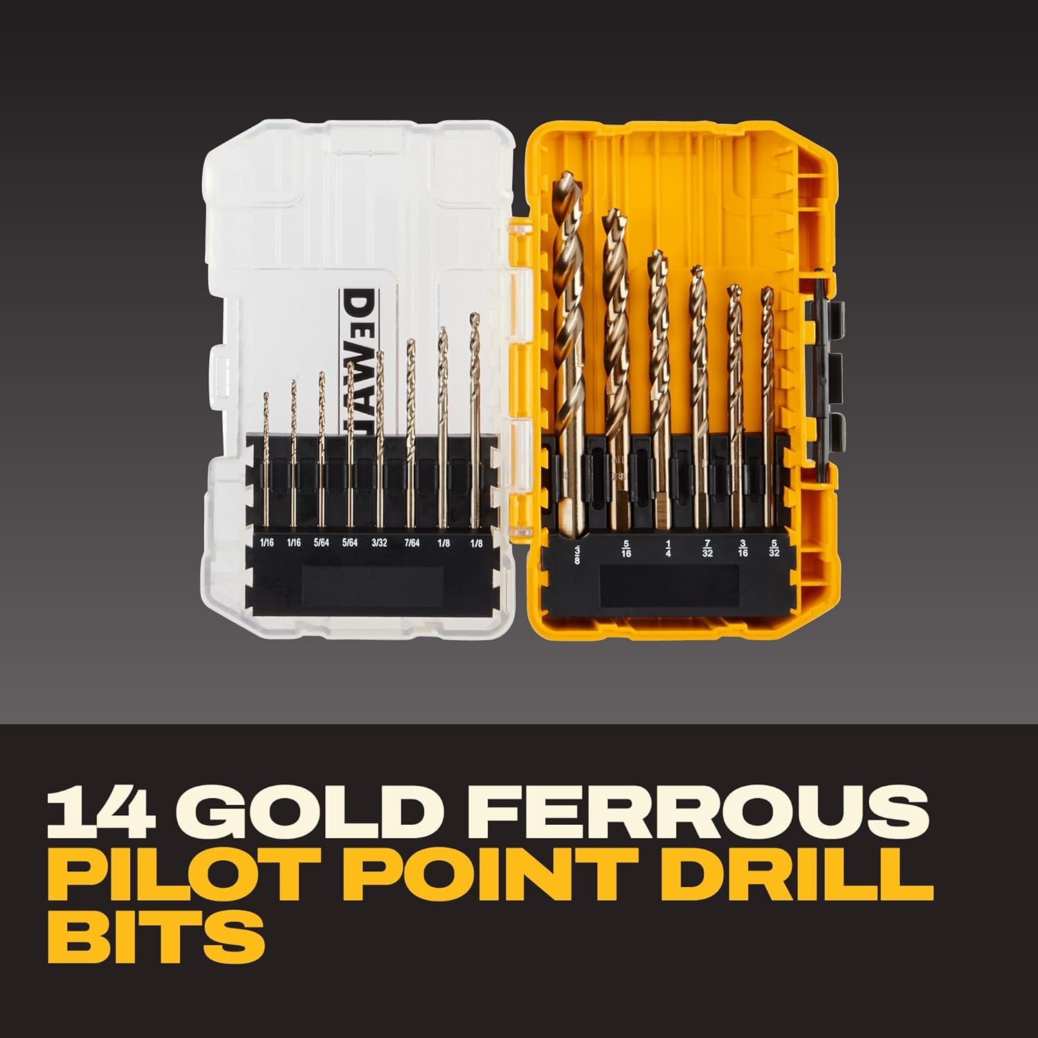 image:imageDEWALT Screwdriver Bit Set 100 Pc Impact Driver Bit Set with Drill Bits Magnetic Holder and Nut Drivers FlexTorq Impact Ready ToughCase Included DWA2FTS100One Size