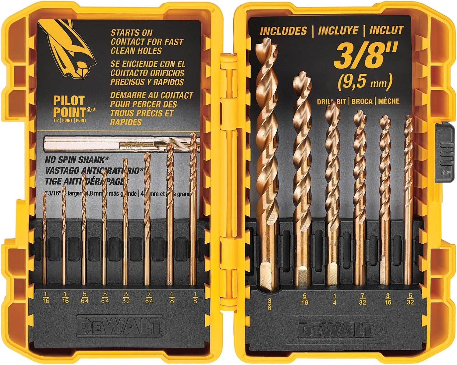 image:imageDEWALT Screwdriver Bit Set 100 Pc Impact Driver Bit Set with Drill Bits Magnetic Holder and Nut Drivers FlexTorq Impact Ready ToughCase Included DWA2FTS100One Size Pack of 5
