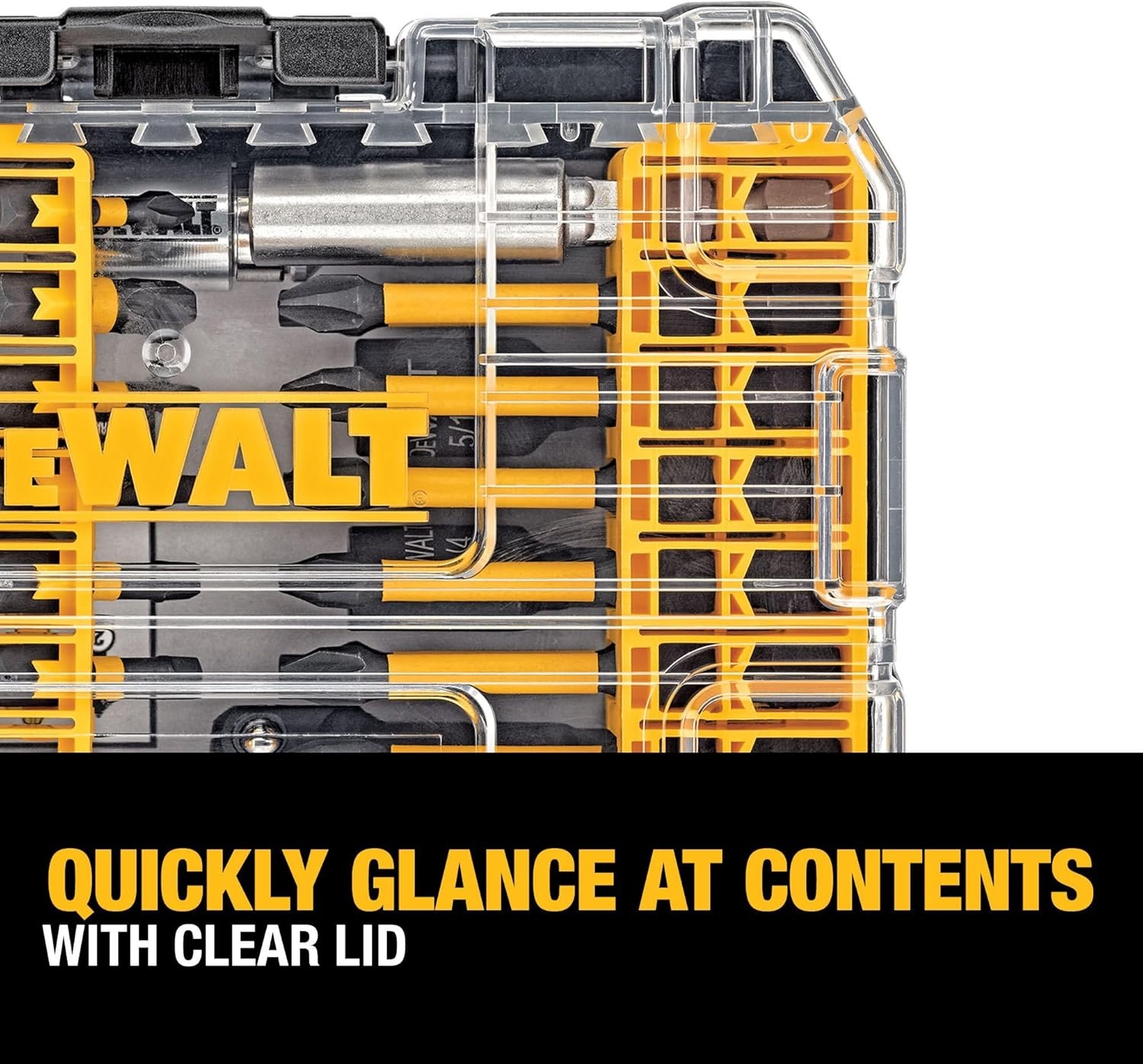 image:imageDEWALT Screwdriver Bit Set 40 Pcs Impact Ready FlexTorq Impact Driver Bit Set with Storage Case DWA2T40IROne Size